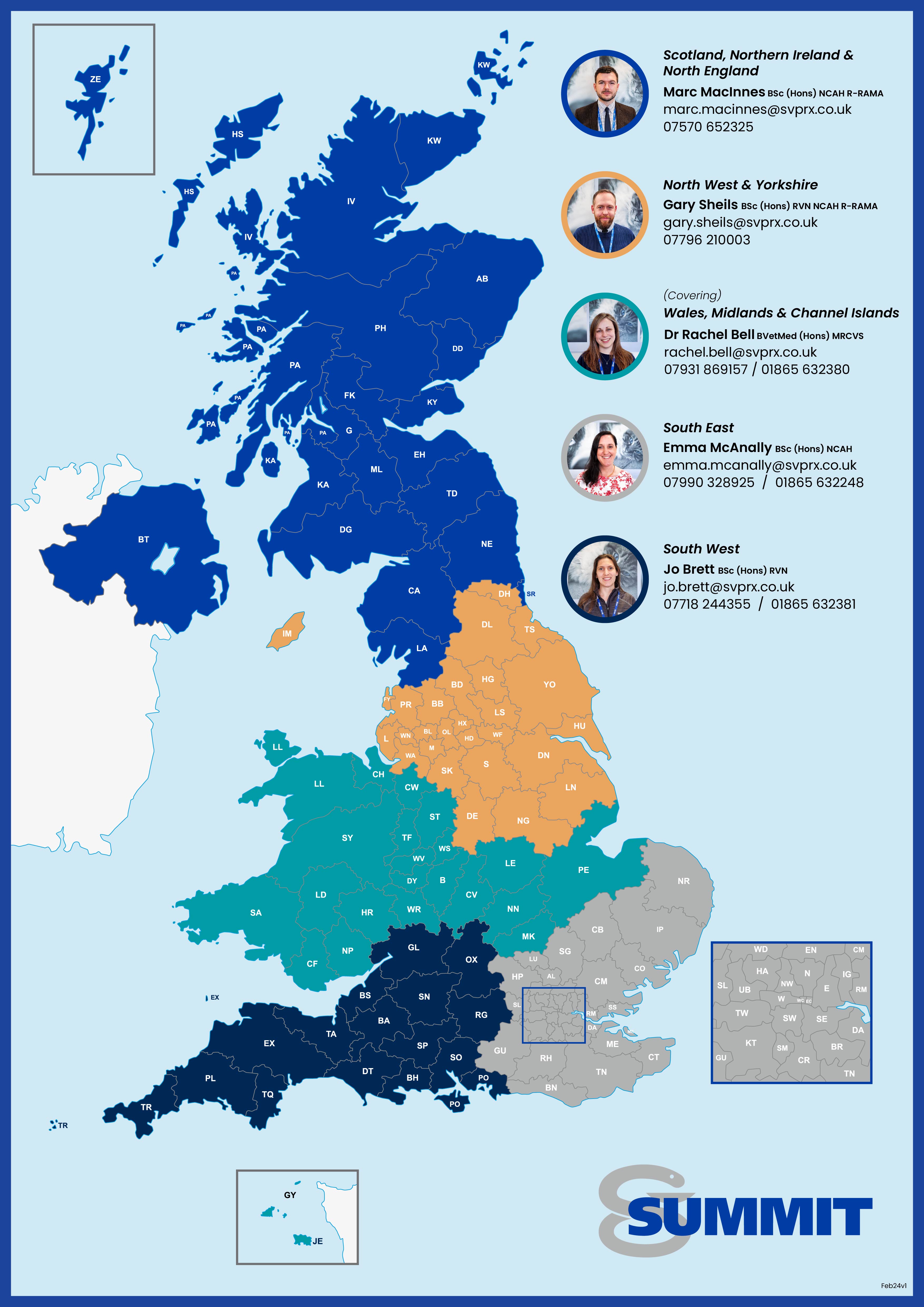 Summit Business Account Manager Map